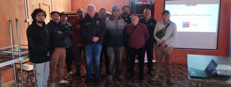 Taller sobre cambio climático para pescadores artesanales de Pichicuy y Polcura